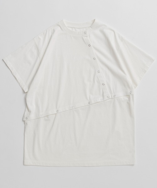 MAISON SPECIAL(メゾンスペシャル)の「Multi-way T-shirts/マルチウェイオーバーTシャツ(Tシャツ/カットソー・レディース・ブルー/ホワイト/チャコールグレー・FREE)」の16枚目の写真