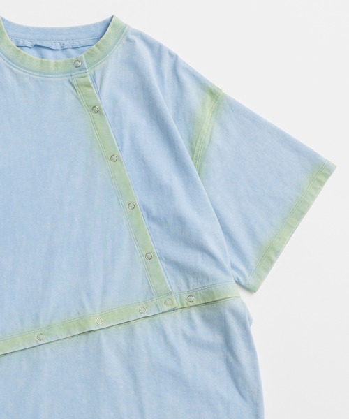 MAISON SPECIAL(メゾンスペシャル)の「Multi-way T-shirts/マルチウェイオーバーTシャツ(Tシャツ/カットソー・レディース・ブルー/ホワイト/チャコールグレー・FREE)」の10枚目の写真