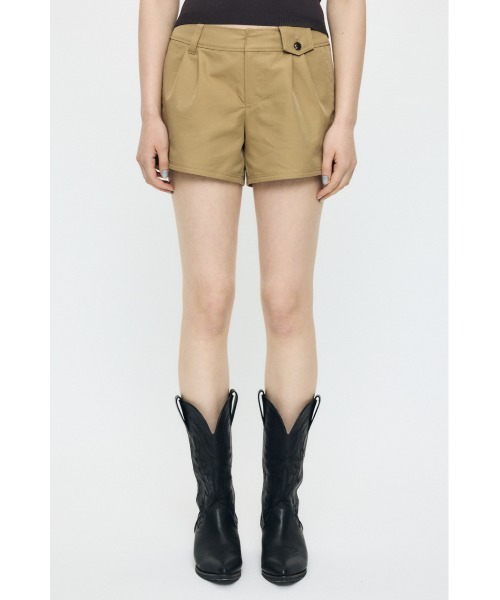 MOUSSY(マウジー)の「CHINO MICRO ショーツ(その他パンツ・レディース・ベージュ/ブラック・1/2)」の5枚目の写真