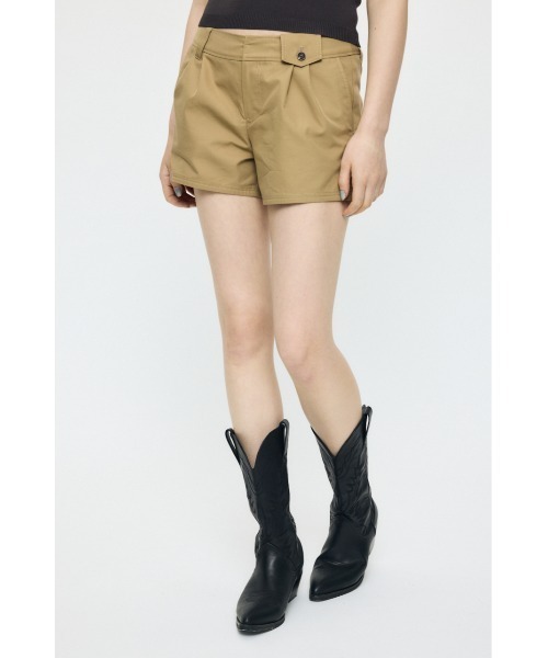 MOUSSY(マウジー)の「CHINO MICRO ショーツ(その他パンツ・レディース・ベージュ/ブラック・1/2)」の6枚目の写真