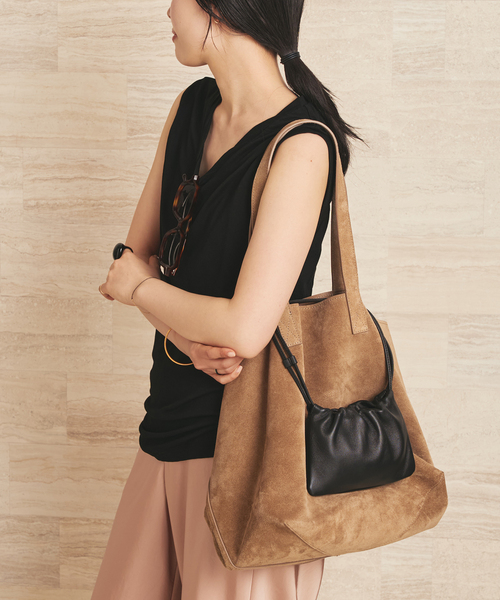 plage（プラージュ）の「Loose sleeveless Tシャツ（Tシャツ/カットソー・レディース・チャコールグレー/ピンク/ブラック・FREE）」の2枚目の写真