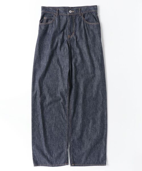 DOUBLE STANDARD CLOTHING（ダブルスタンダードクロージング）の「シルクネップカーブデニム（デニムパンツ・レディース・インディゴブルー・38/36/34）」の2枚目の写真