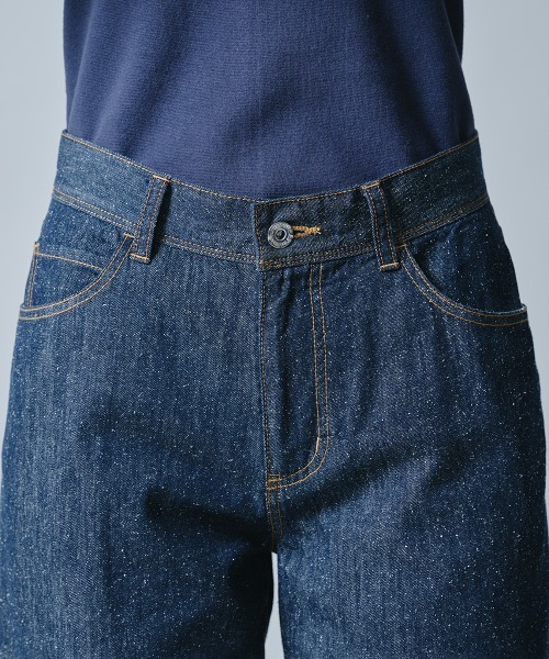 DOUBLE STANDARD CLOTHING（ダブルスタンダードクロージング）の「シルクネップカーブデニム（デニムパンツ・レディース・インディゴブルー・38/36/34）」の13枚目の写真