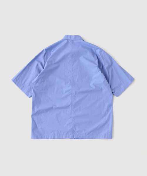 ATON(エイトン)の「ATON(エイトン) SUVIN BROAD WASHED HALF SLEEVE SHIR(シャツ/ブラウス・メンズ・ホワイト/ブルー系その他・4/6)」の3枚目の写真