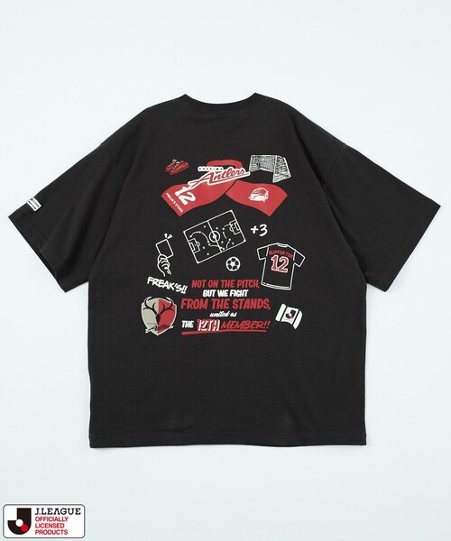 FREAK'S STORE(フリークスストア)の「J.LEAGUE × FREAK’S STORE別注 SUPPORTERS SHORT SLEEVE TEE【鹿島アントラーズ】 / Jリーグ別注 Tシャツ(Tシャツ/カットソー・メンズ・チャコールグレー/ホワイト・MEDIUM/SMALL/X-LARGE/LARGE)」の11枚目の写真