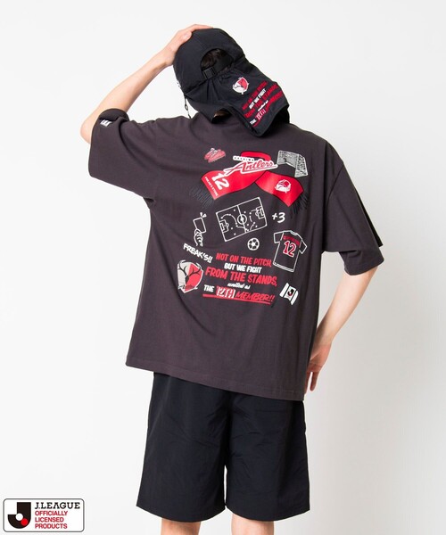 FREAK'S STORE(フリークスストア)の「J.LEAGUE × FREAK’S STORE別注 SUPPORTERS SHORT SLEEVE TEE【鹿島アントラーズ】 / Jリーグ別注 Tシャツ(Tシャツ/カットソー・メンズ・チャコールグレー/ホワイト・MEDIUM/SMALL/X-LARGE/LARGE)」の19枚目の写真