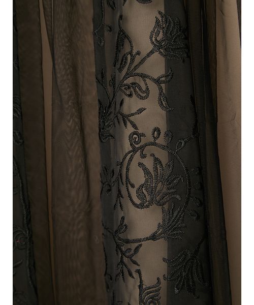 FRAY I.D(フレイアイディー)の「ボタニカル刺繍レースアップドレス(ワンピース・レディース・ライトブルー/ブラック/マルチ・0/1)」の15枚目の写真