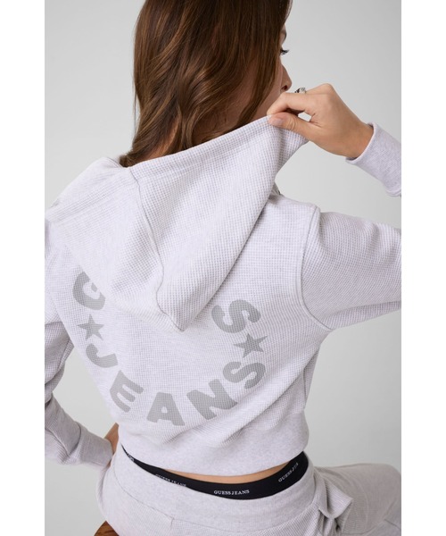 GUESS JEANS Star Waffle Hoodie パーカー フーディー ジップアップ