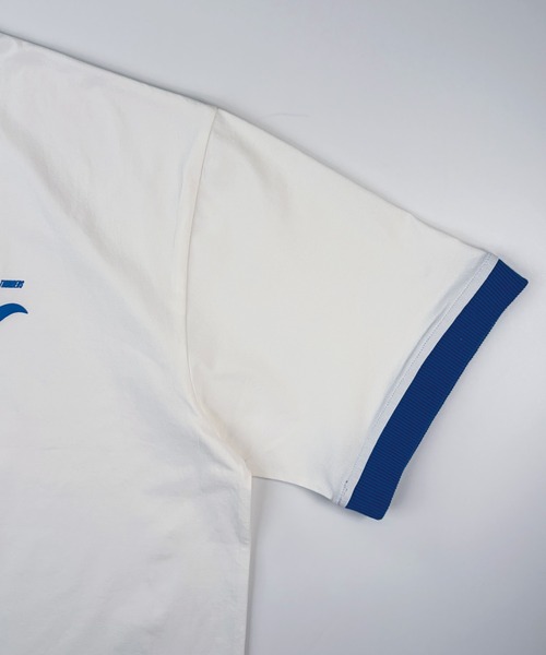 T-MAC OUTING(ティーマック アウティング)の「吸水速乾 袖リブ配色 半袖Tシャツ(Tシャツ/カットソー・メンズ・ホワイト/ブラック/ブルー・M)」の6枚目の写真