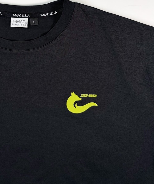 T-MAC OUTING(ティーマック アウティング)の「吸水速乾 袖リブ配色 半袖Tシャツ(Tシャツ/カットソー・メンズ・ホワイト/ブラック/ブルー・M)」の8枚目の写真
