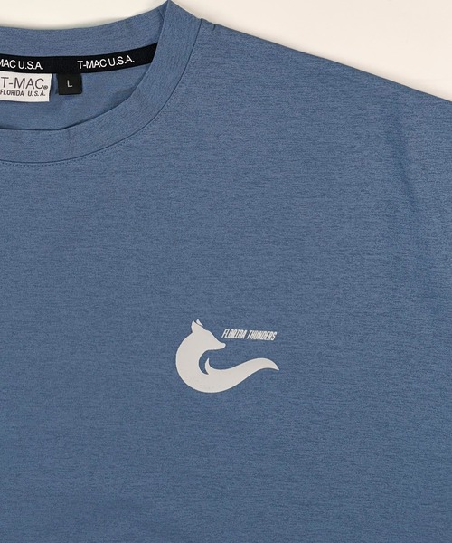 T-MAC OUTING(ティーマック アウティング)の「吸水速乾 袖リブ配色 半袖Tシャツ(Tシャツ/カットソー・メンズ・ホワイト/ブラック/ブルー・M)」の11枚目の写真