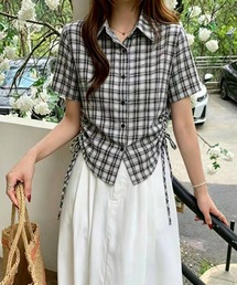 SpRay（スプレイ）の「【スタイルアップ/秋口にも】チェックサイドシャーリングシャツ（シャツ/ブラウス）」