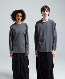 Y-3 OVERSIZED GRADIENT STRIPES LONG SLEEVE TEE