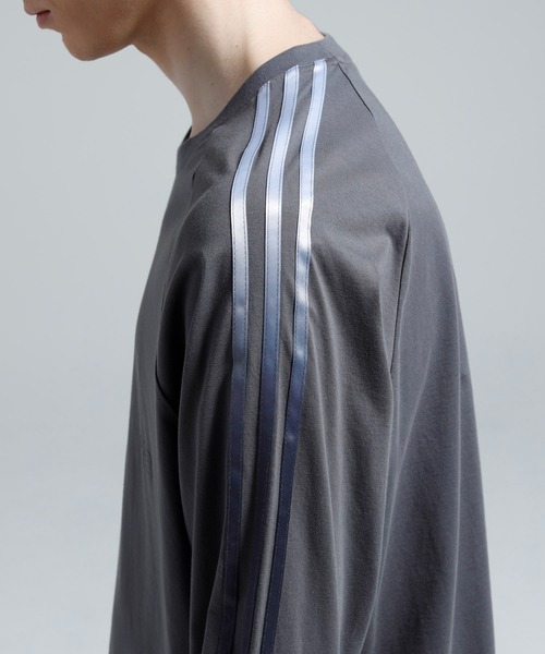 Y-3(ワイスリー)の「Y-3 OVERSIZED GRADIENT STRIPES LONG SLEEVE TEE(Tシャツ/カットソー・メンズ・グレー・SMALL/MEDIUM/LARGE/X-LARGE/X-SMALL/XX-LARGE)」の4枚目の写真