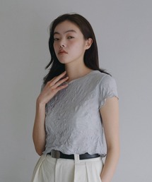 Typewriter Shirring Tops（Tシャツ/カットソー）｜anuke（アンヌーク