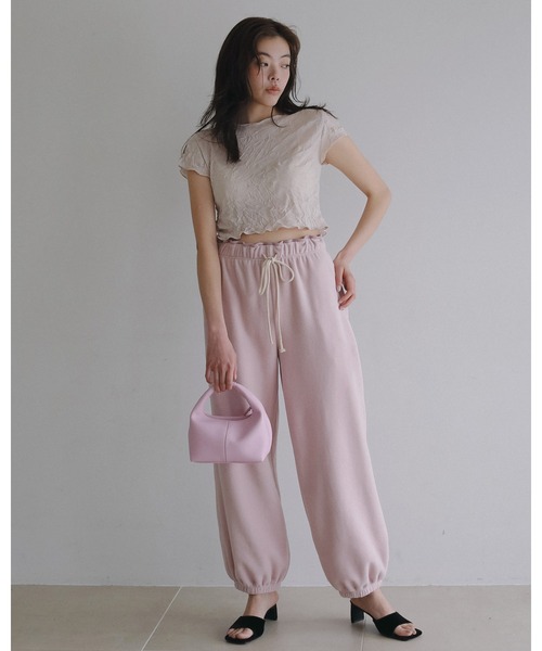 anuke(アンヌーク)の「Mellow Short Tops(Tシャツ/カットソー・レディース・ベビーピンク/ブラウン/ブルー系その他・FREE)」の8枚目の写真