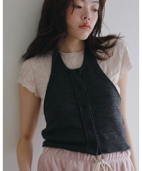 anuke(アンヌーク)の「Mellow Short Tops(Tシャツ/カットソー・レディース・ベビーピンク/ブラウン/ブルー系その他・FREE)」の20枚目の写真