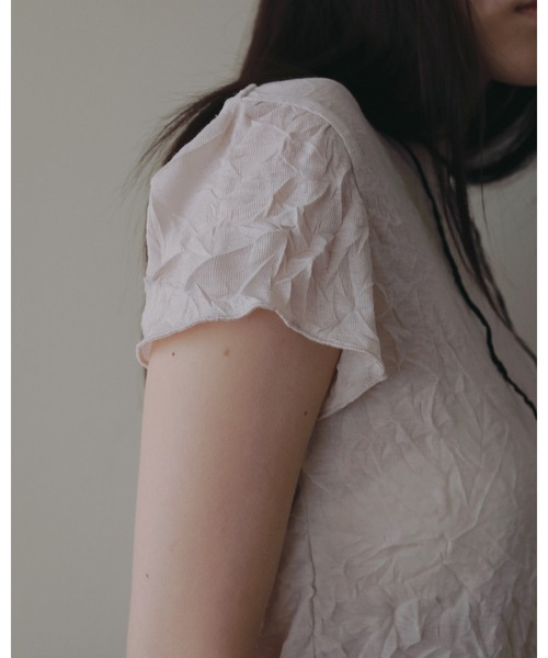 anuke(アンヌーク)の「Mellow Short Tops(Tシャツ/カットソー・レディース・ベビーピンク/ブラウン/ブルー系その他・FREE)」の17枚目の写真