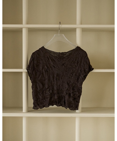 anuke(アンヌーク)の「Mellow Short Tops(Tシャツ/カットソー・レディース・ベビーピンク/ブラウン/ブルー系その他・FREE)」の13枚目の写真