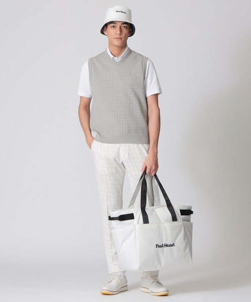 Paul Stuart（ポールスチュアート）の「【GOLF Men’s】ケーブルベスト（ベスト・メンズ・ネイビー・M/L/XL）」の2枚目の写真