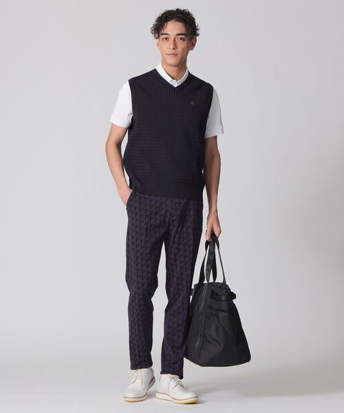 Paul Stuart（ポールスチュアート）の「【GOLF Men’s】ケーブルベスト（ベスト・メンズ・ネイビー・M/L/XL）」の3枚目の写真