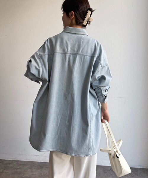 DouDou(ドゥドゥ)の「【Healthy denim】Almond(シャツ/ブラウス・レディース・ブルー系その他・1)」の19枚目の写真