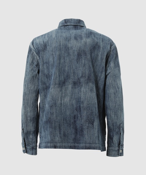 seya.(セヤ)の「TOFU JACKET/SLUB DENIM CLOUD BLEACH(デニムジャケット・レディース・インディゴブルー・2/1)」の2枚目の写真