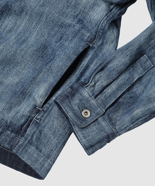 seya.(セヤ)の「TOFU JACKET/SLUB DENIM CLOUD BLEACH(デニムジャケット・レディース・インディゴブルー・2/1)」の4枚目の写真
