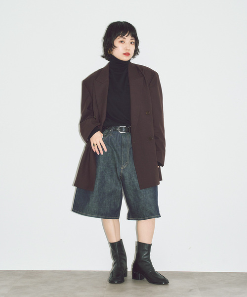 CITYSHOP（シティーショップ）の「ROUTINE COTTON TURTLE ニット（ニット/セーター・レディース・ブラック/グレー・FREE）」の15枚目の写真