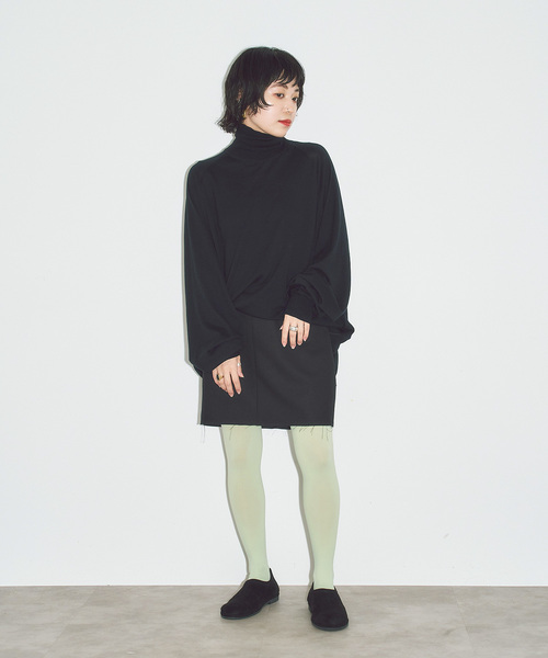 CITYSHOP（シティーショップ）の「ROUTINE COTTON TURTLE ニット（ニット/セーター・レディース・ブラック/グレー・FREE）」の16枚目の写真