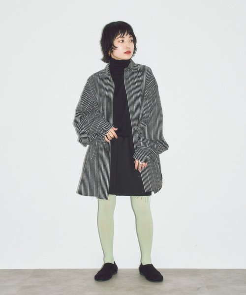 CITYSHOP（シティーショップ）の「ROUTINE COTTON TURTLE ニット（ニット/セーター・レディース・ブラック/グレー・FREE）」の17枚目の写真