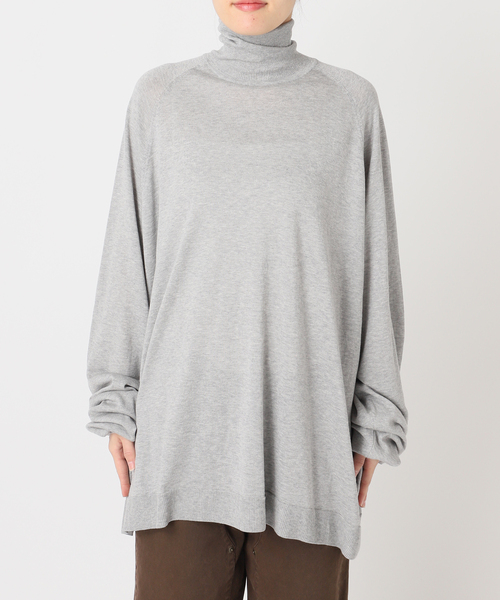CITYSHOP（シティーショップ）の「ROUTINE COTTON TURTLE ニット（ニット/セーター・レディース・ブラック/グレー・FREE）」の19枚目の写真