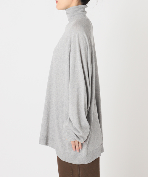 CITYSHOP（シティーショップ）の「ROUTINE COTTON TURTLE ニット（ニット/セーター・レディース・ブラック/グレー・FREE）」の20枚目の写真