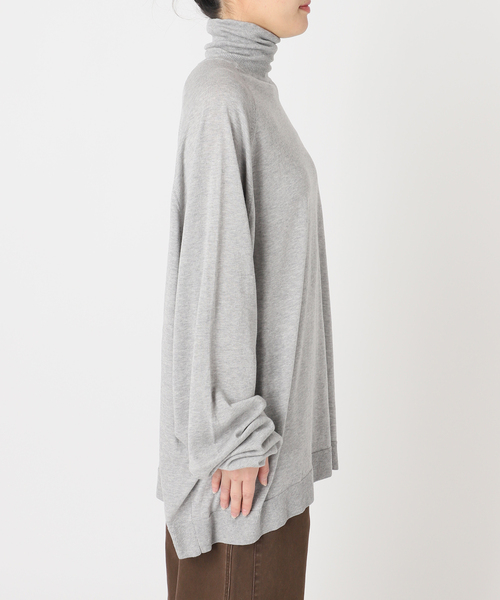 CITYSHOP（シティーショップ）の「ROUTINE COTTON TURTLE ニット（ニット/セーター・レディース・ブラック/グレー・FREE）」の3枚目の写真