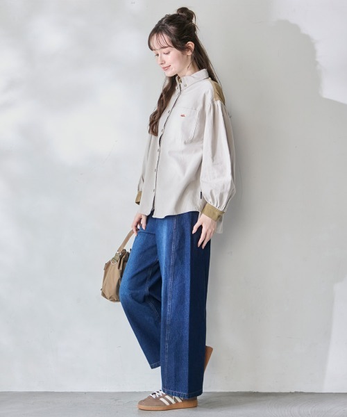 KRIFF MAYER Lady's Collection(クリフメイヤーレディースコレクション)の「ビエラバックギャザーシャツ(シャツ/ブラウス・レディース・ブラウン/オリーブ/ナチュラル/モカ/その他5/チャコール/アイボリー・LARGE/MEDIUM)」の10枚目の写真