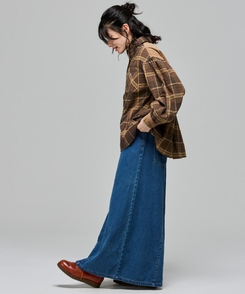 KRIFF MAYER Lady's Collection(クリフメイヤーレディースコレクション)の「ビエラバックギャザーシャツ(シャツ/ブラウス・レディース・ブラウン/オリーブ/ナチュラル/モカ/その他5/チャコール/アイボリー・LARGE/MEDIUM)」の20枚目の写真