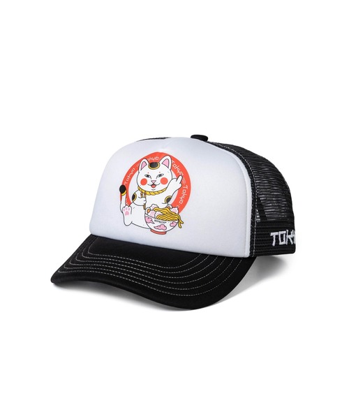 RIPNDIP（リップンディップ）の「LUCKY NERM TOKYO TRUCKER HAT（キャップ・メンズ・ブラック・FREE）」の3枚目の写真