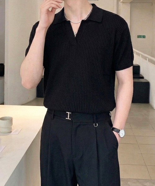 рубашка Open Collar printed poloshirt
