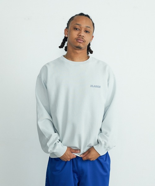 XLARGE（エクストララージ）の「WASHED BACKSIDE OG CREWNECK SWEATSHIRT（スウェット・メンズ・ブラック/ブルー/グレー/ブラウン・XL/L/M/S）」の14枚目の写真
