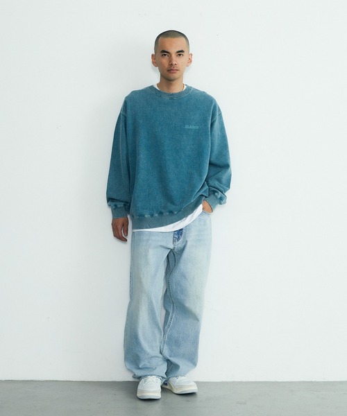 XLARGE（エクストララージ）の「WASHED BACKSIDE OG CREWNECK SWEATSHIRT（スウェット・メンズ・ブラック/ブルー/グレー/ブラウン・XL/L/M/S）」の19枚目の写真