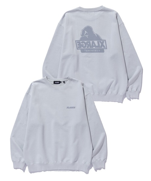 XLARGE（エクストララージ）の「WASHED BACKSIDE OG CREWNECK SWEATSHIRT（スウェット・メンズ・ブラック/ブルー/グレー/ブラウン・XL/L/M/S）」の5枚目の写真