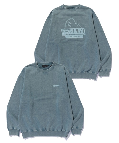 XLARGE（エクストララージ）の「WASHED BACKSIDE OG CREWNECK SWEATSHIRT（スウェット・メンズ・ブラック/ブルー/グレー/ブラウン・XL/L/M/S）」の7枚目の写真