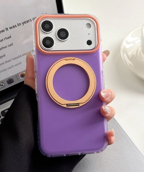 Fun & Daily(ファンアンドデイリー)の「Color Ring iPhone 16 17 Pro ProMax Case : アイフォンケース(スマホケース/カバー・レディース・ブルー系その他/ピンク/パープル/イエロー/ブルーグリーン/グリーン・iPhone 17 Pro Max/iPhone 17 Pro/iPhone 17/iPhone 16 Pro/iPhone 16/iPhone 16 Pro Max)」の4枚目の写真
