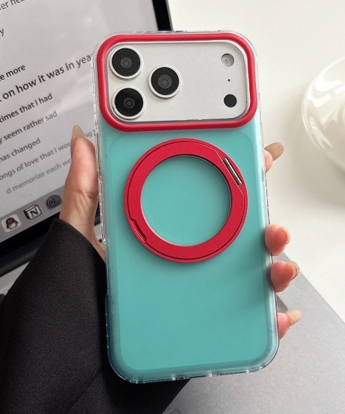 Fun & Daily(ファンアンドデイリー)の「Color Ring iPhone 16 17 Pro ProMax Case : アイフォンケース(スマホケース/カバー・レディース・ブルー系その他/ピンク/パープル/イエロー/ブルーグリーン/グリーン・iPhone 17 Pro Max/iPhone 17 Pro/iPhone 17/iPhone 16 Pro/iPhone 16/iPhone 16 Pro Max)」の3枚目の写真