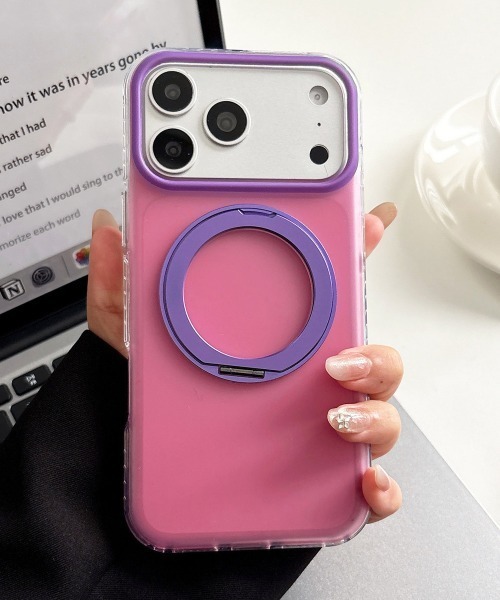 Fun & Daily(ファンアンドデイリー)の「Color Ring iPhone 16 17 Pro ProMax Case : アイフォンケース(スマホケース/カバー・レディース・ブルー系その他/ピンク/パープル/イエロー/ブルーグリーン/グリーン・iPhone 17 Pro Max/iPhone 17 Pro/iPhone 17/iPhone 16 Pro/iPhone 16/iPhone 16 Pro Max)」の6枚目の写真