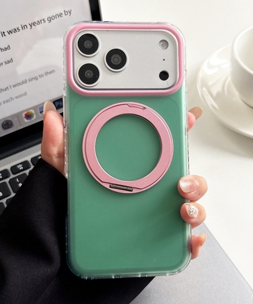 Fun & Daily(ファンアンドデイリー)の「Color Ring iPhone 16 17 Pro ProMax Case : アイフォンケース(スマホケース/カバー・レディース・ブルー系その他/ピンク/パープル/イエロー/ブルーグリーン/グリーン・iPhone 17 Pro Max/iPhone 17 Pro/iPhone 17/iPhone 16 Pro/iPhone 16/iPhone 16 Pro Max)」の7枚目の写真