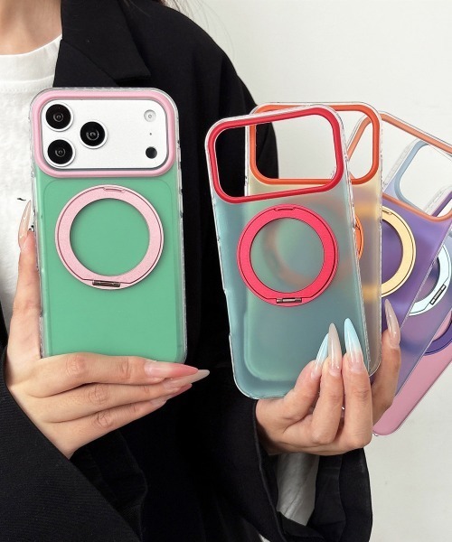 Fun & Daily(ファンアンドデイリー)の「Color Ring iPhone 16 17 Pro ProMax Case : アイフォンケース(スマホケース/カバー・レディース・ブルー系その他/ピンク/パープル/イエロー/ブルーグリーン/グリーン・iPhone 17 Pro Max/iPhone 17 Pro/iPhone 17/iPhone 16 Pro/iPhone 16/iPhone 16 Pro Max)」の8枚目の写真