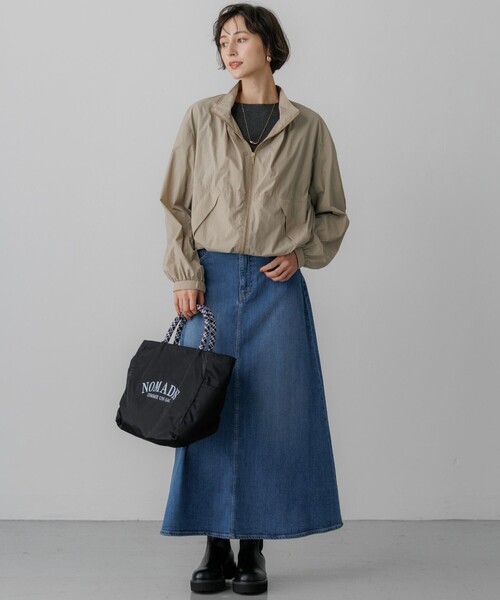 23区(ニジュウサンク)の「ストレッチ デニムフレアスカート(デニムスカート・レディース・ターコイズブルー系/ダルブルー系・36/38/40)」の19枚目の写真