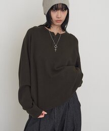 【Sourcream/UNISEX】ワッフルヘンリートップス[26AW]