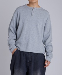 【Sourcream/UNISEX】ワッフルヘンリートップス[26AW]